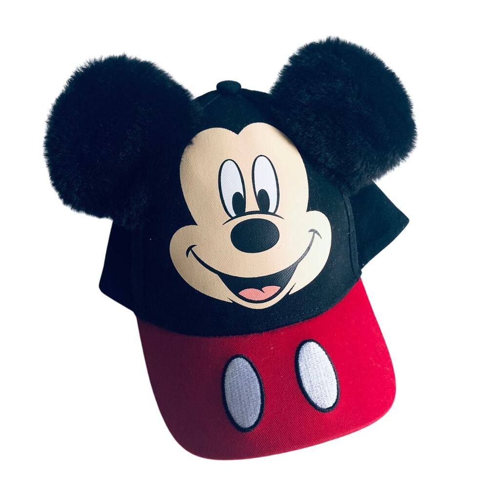 Kid's Disney Mickey Mouse Ears Baseball Cap Red Toddler Disney World